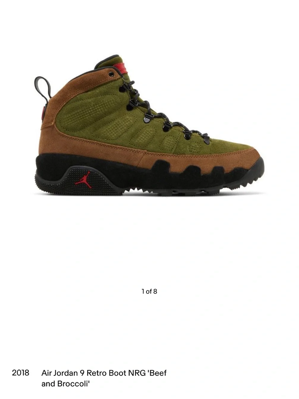 Air Jordan 9 Retro Boot NRG 'Beef and Broccoli'